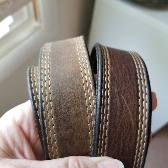 Carhartt Men's Brown Genuine Leather Cowhide Belt, Size 44 - Picture 7 of 12